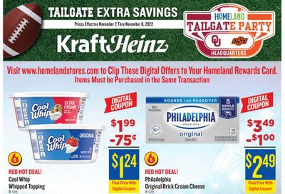 Homeland (OK, TX) Weekly Ad Flyer Specials November 2 to November 8, 2022
