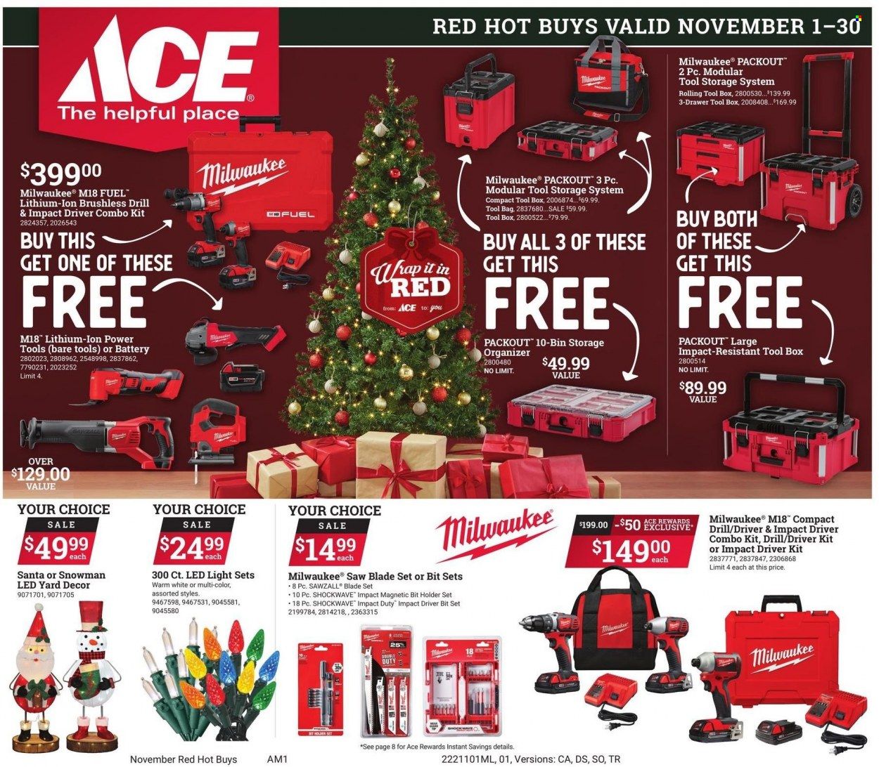 ACE Hardware Weekly Ad Flyer Specials November 1 to November 30, 2022
