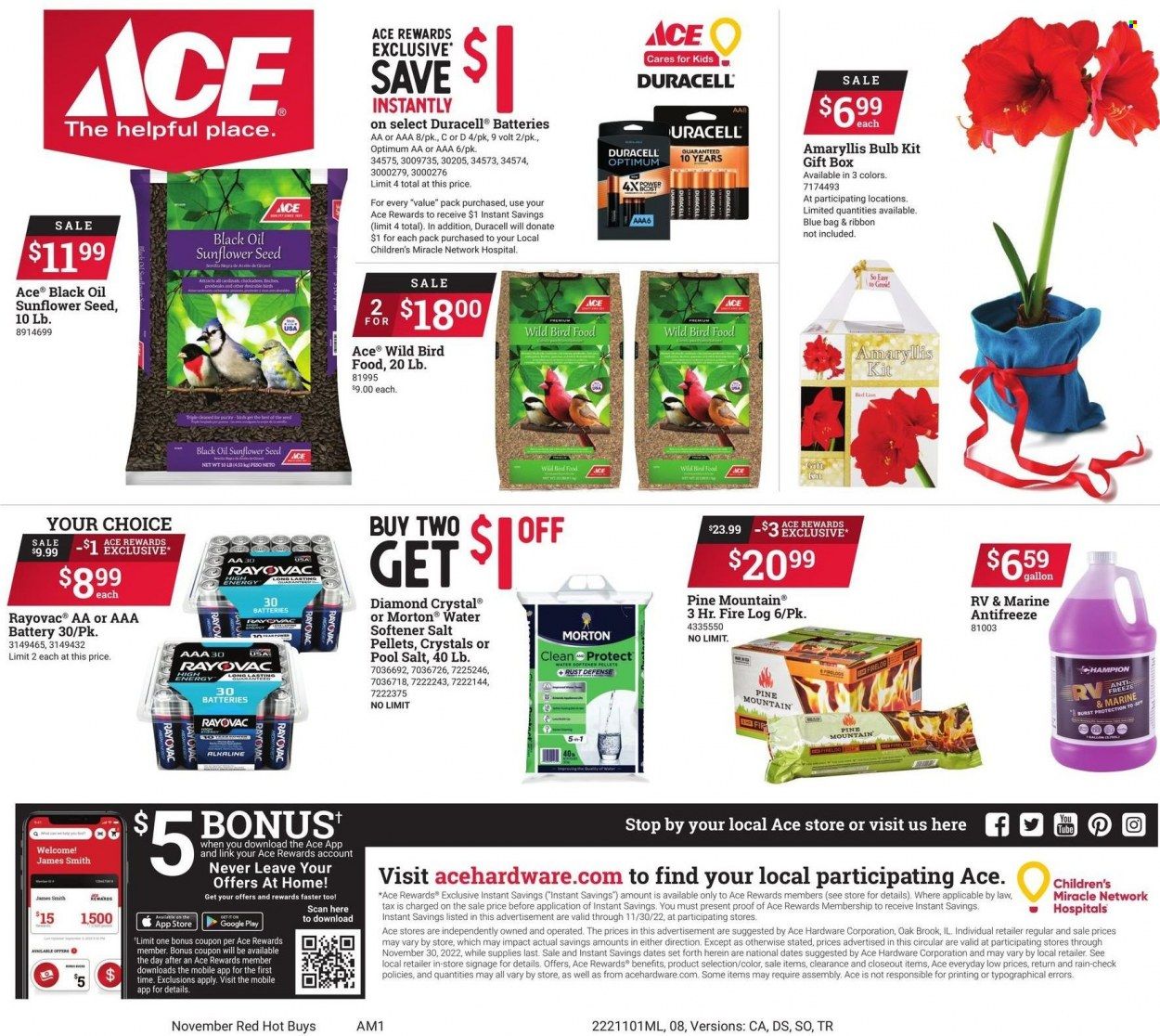 ACE Hardware Weekly Ad Flyer Specials November 1 to November 30, 2022