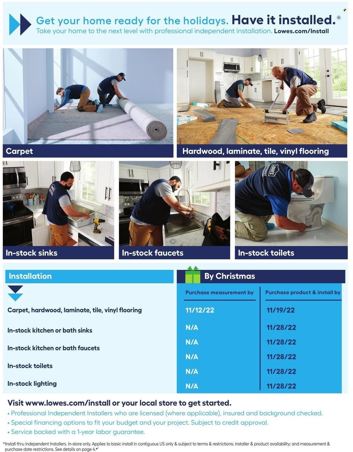 Lowe's Weekly Ad Flyer Specials November 3 to November 9, 2022