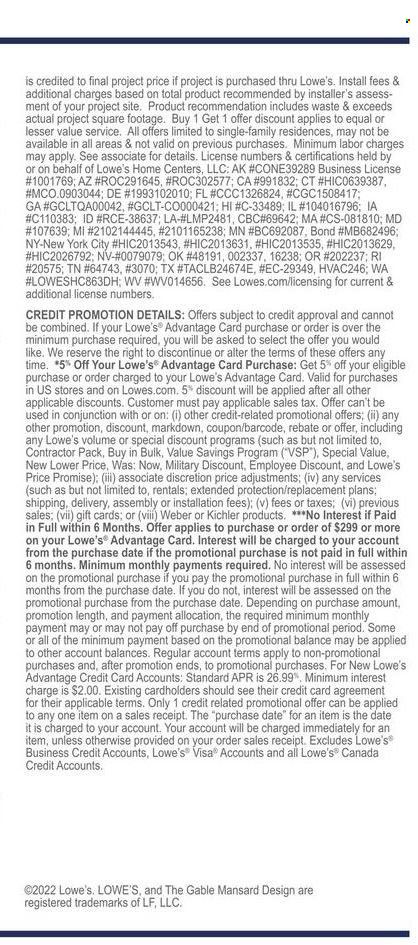 Lowe's Weekly Ad Flyer Specials November 3 to November 9, 2022