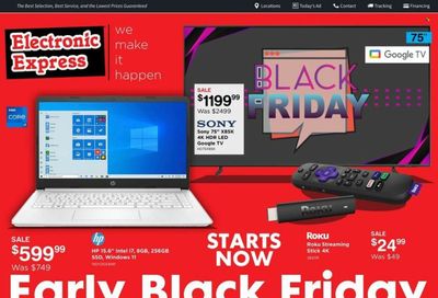 Electronic Express (AL, TN) Weekly Ad Flyer Specials November 6 to November 12, 2022