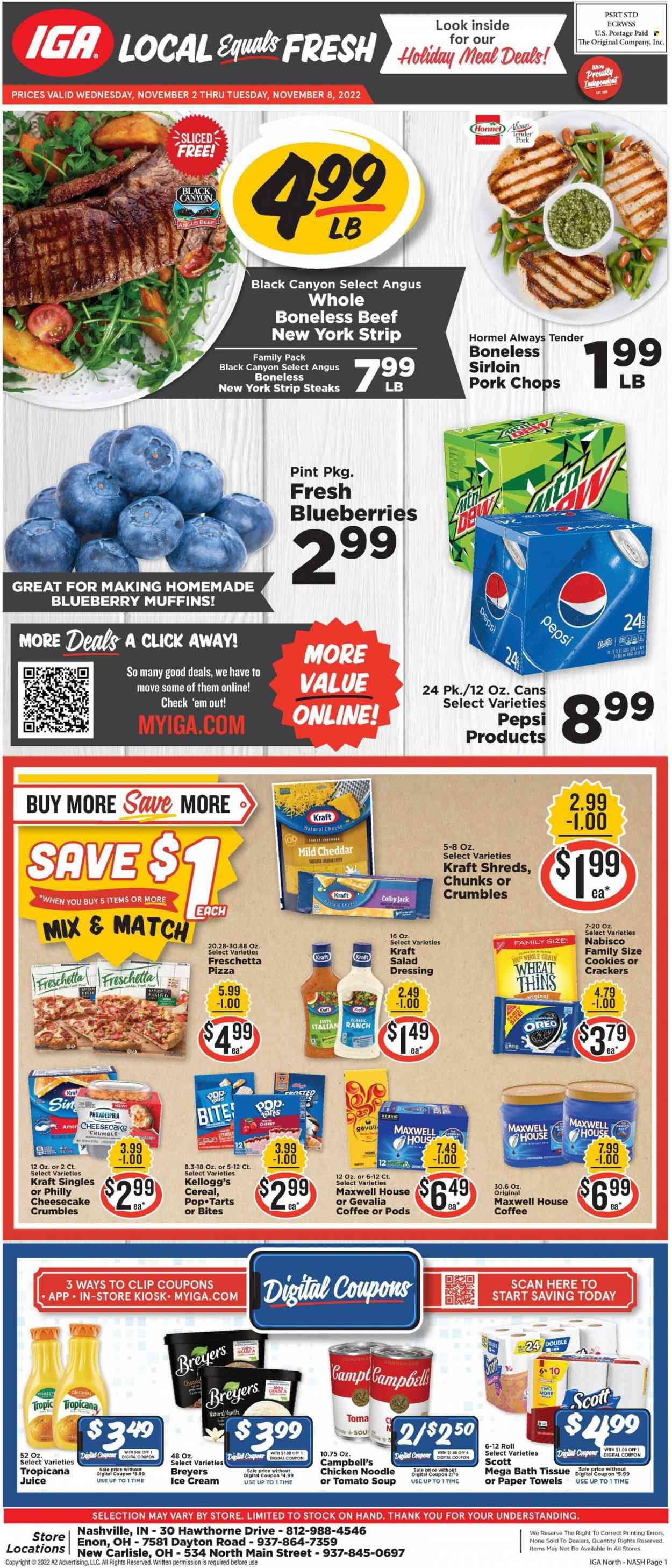 IGA (OH) Weekly Ad Flyer Specials November 2 to November 8, 2022