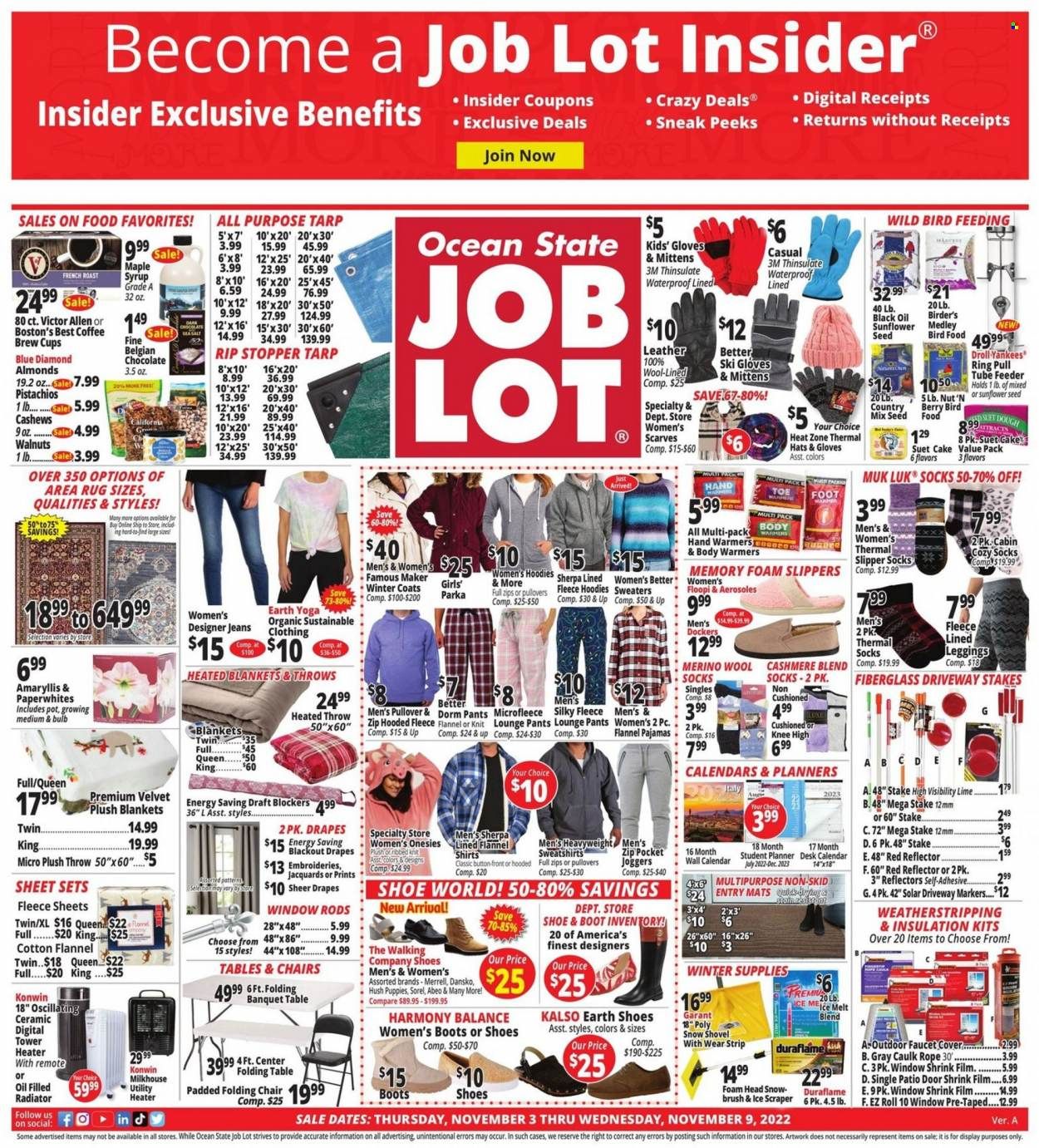 Ocean State Job Lot (CT, MA, ME, NH, NJ, NY, RI, VT) Weekly Ad Flyer Specials November 3 to November 9, 2022