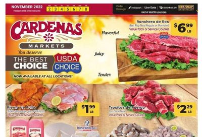 Cardenas (CA, NV) Weekly Ad Flyer Specials November 2 to November 8, 2022