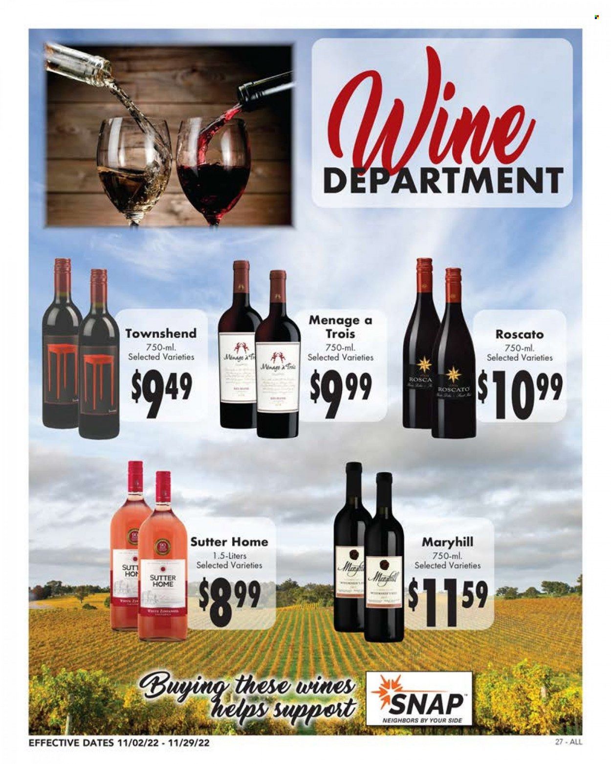 Rosauers (ID, MT, OR, WA) Weekly Ad Flyer Specials November 2 to November 29, 2022