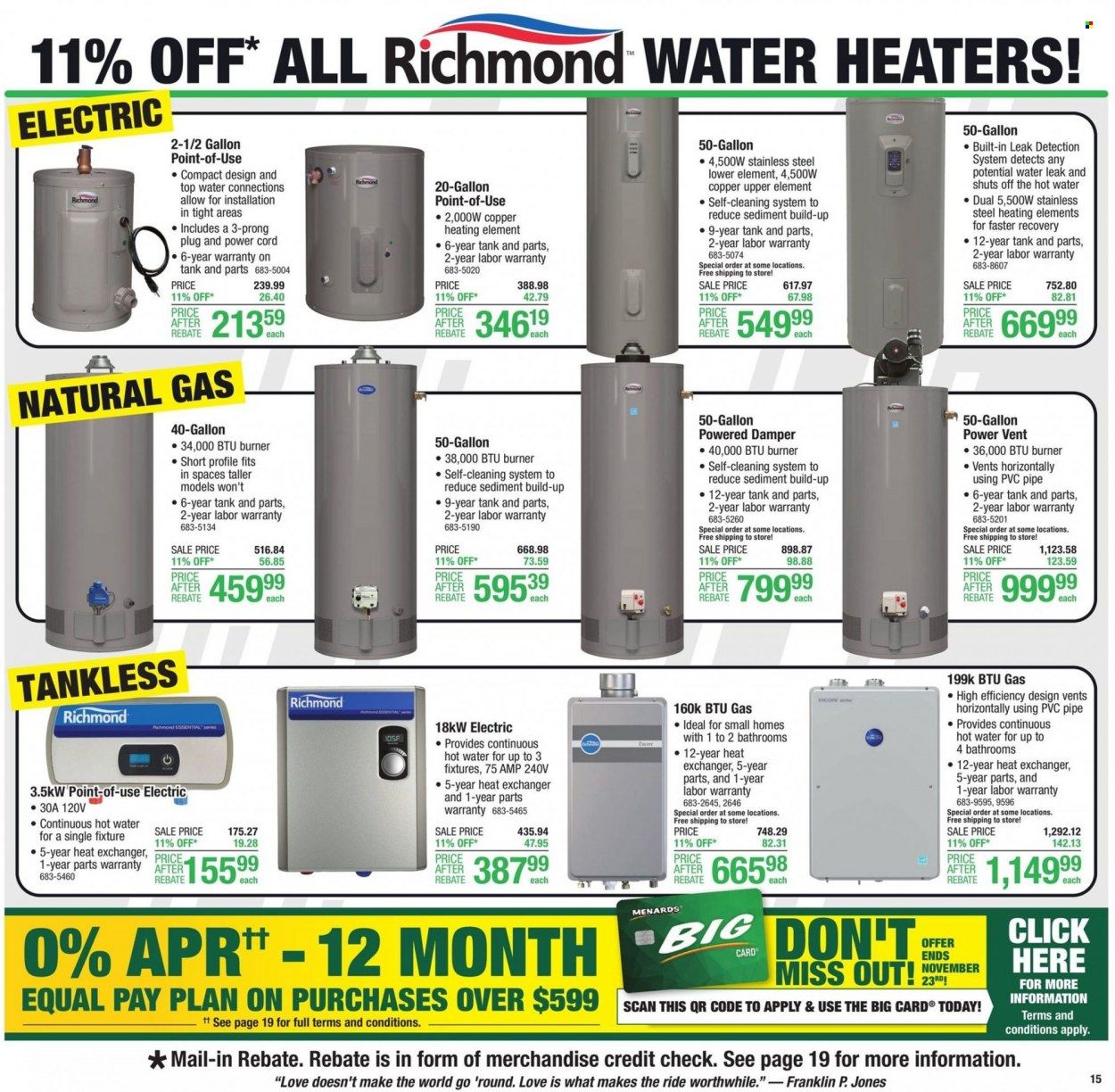 Menards Weekly Ad Flyer Specials November 10 to November 24, 2022
