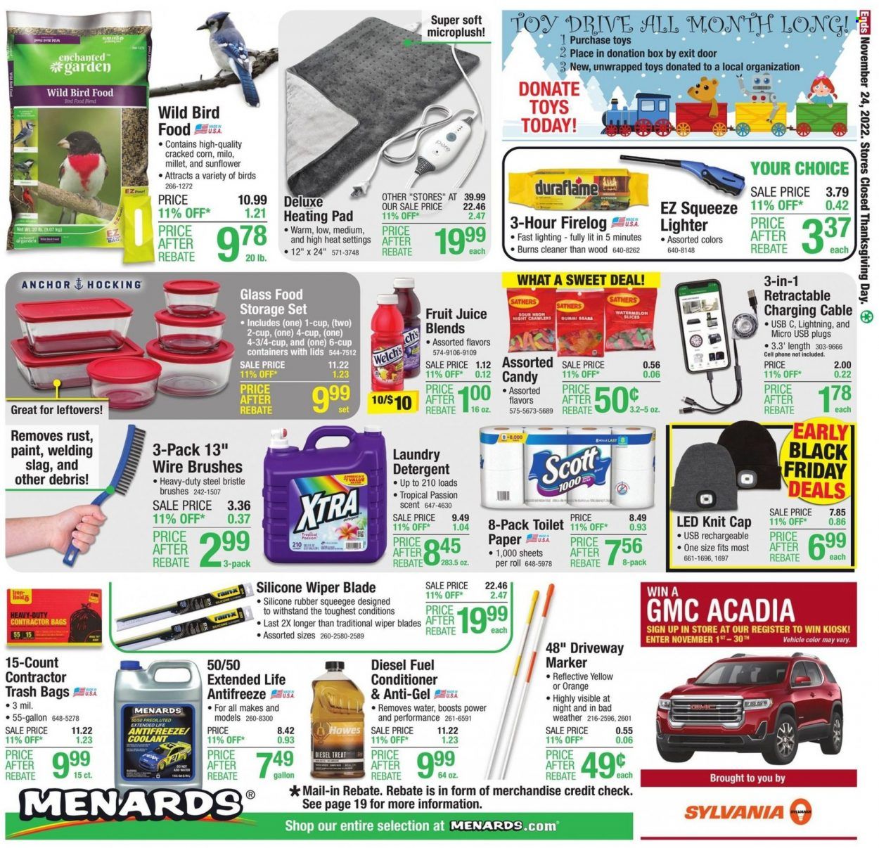 Menards Weekly Ad Flyer Specials November 10 to November 24, 2022