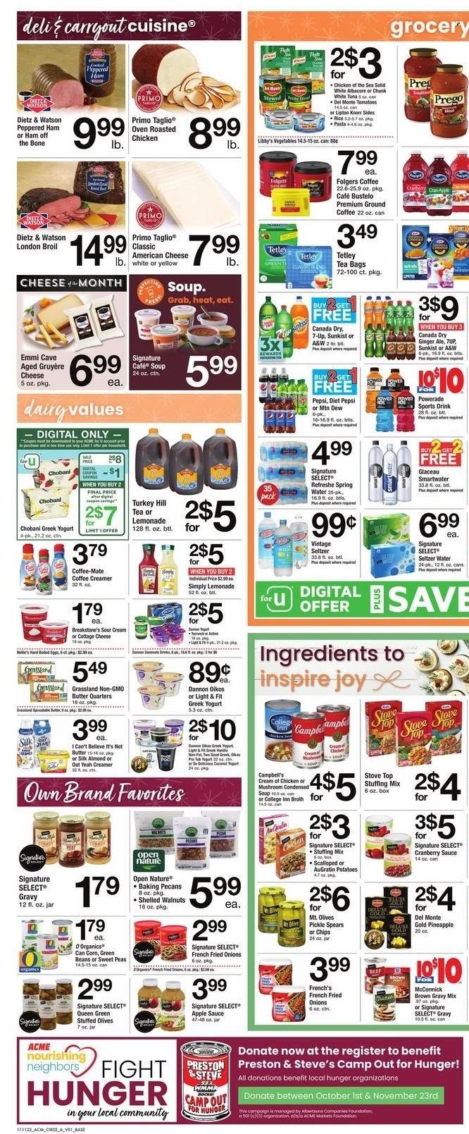 ACME (DE, NJ, NY, PA) Weekly Ad Flyer Specials November 11 to November 17, 2022