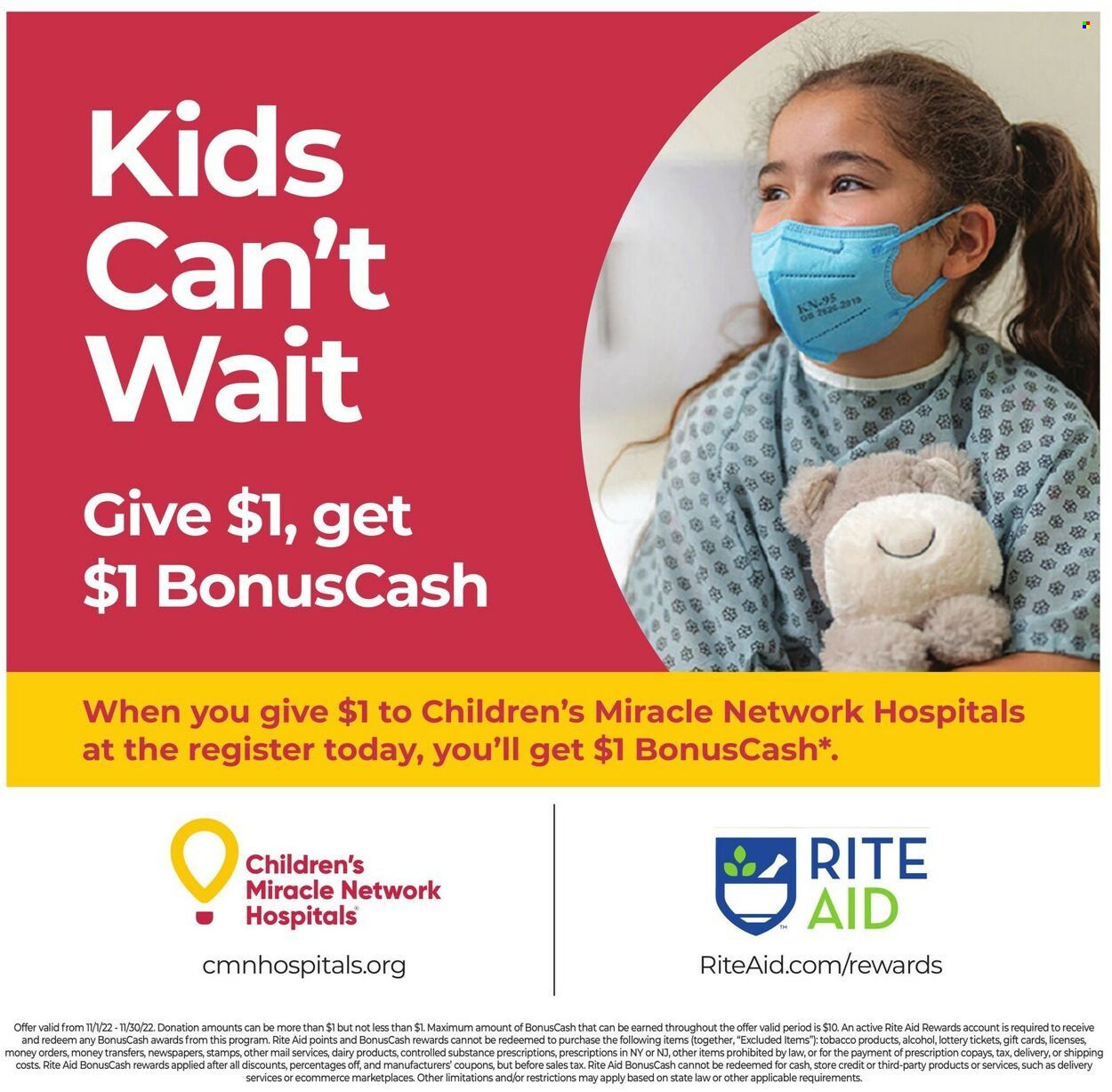 RITE AID Weekly Ad Flyer Specials November 10 to November 16, 2022