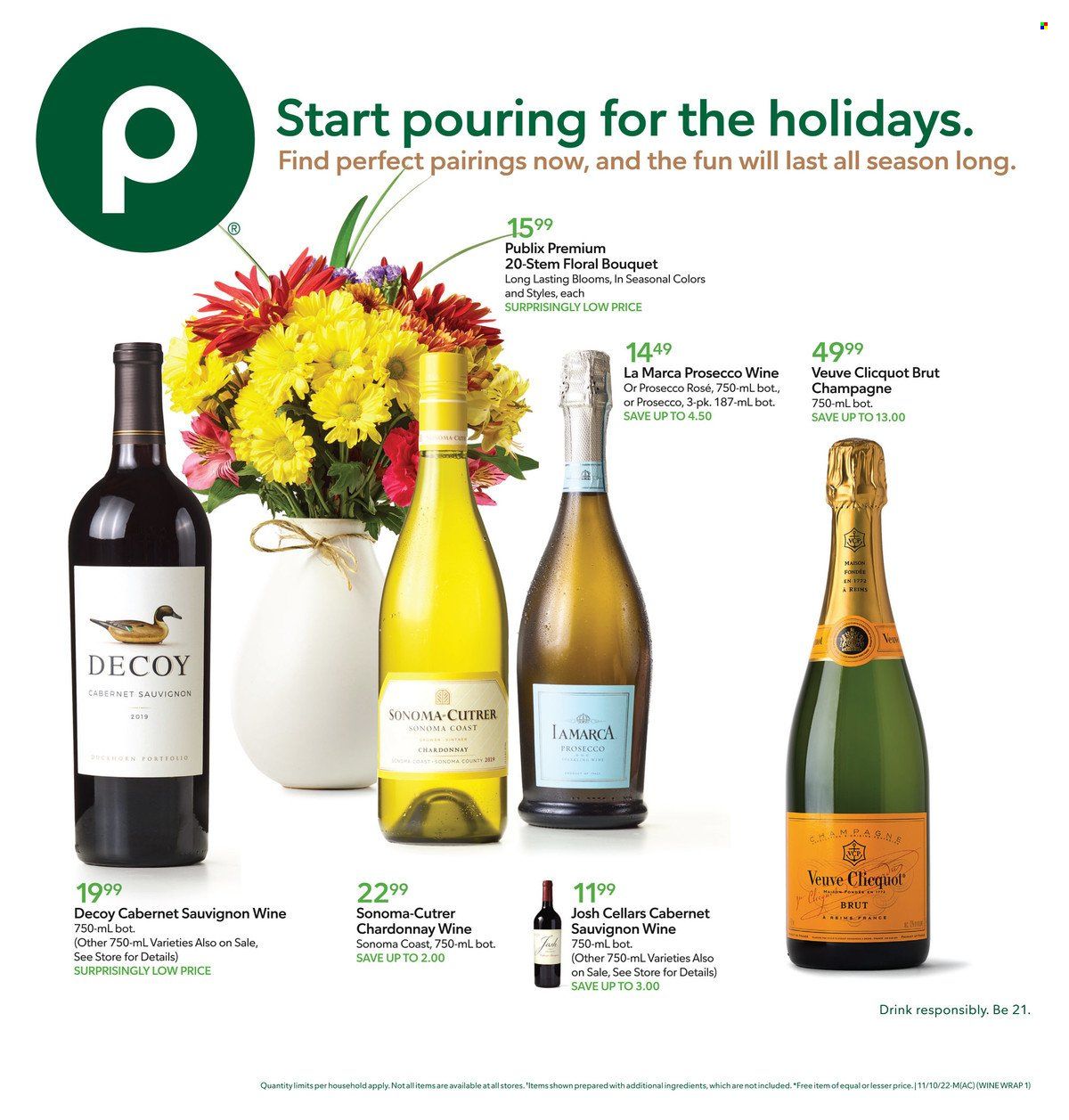 Publix (AL, FL, GA, NC, SC, TN) Weekly Ad Flyer Specials November 10 to November 16, 2022