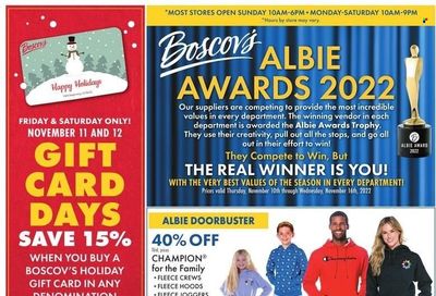 Boscov's (CT, DE, MD, NJ, NY, PA) Weekly Ad Flyer Specials November 10 to November 16, 2022