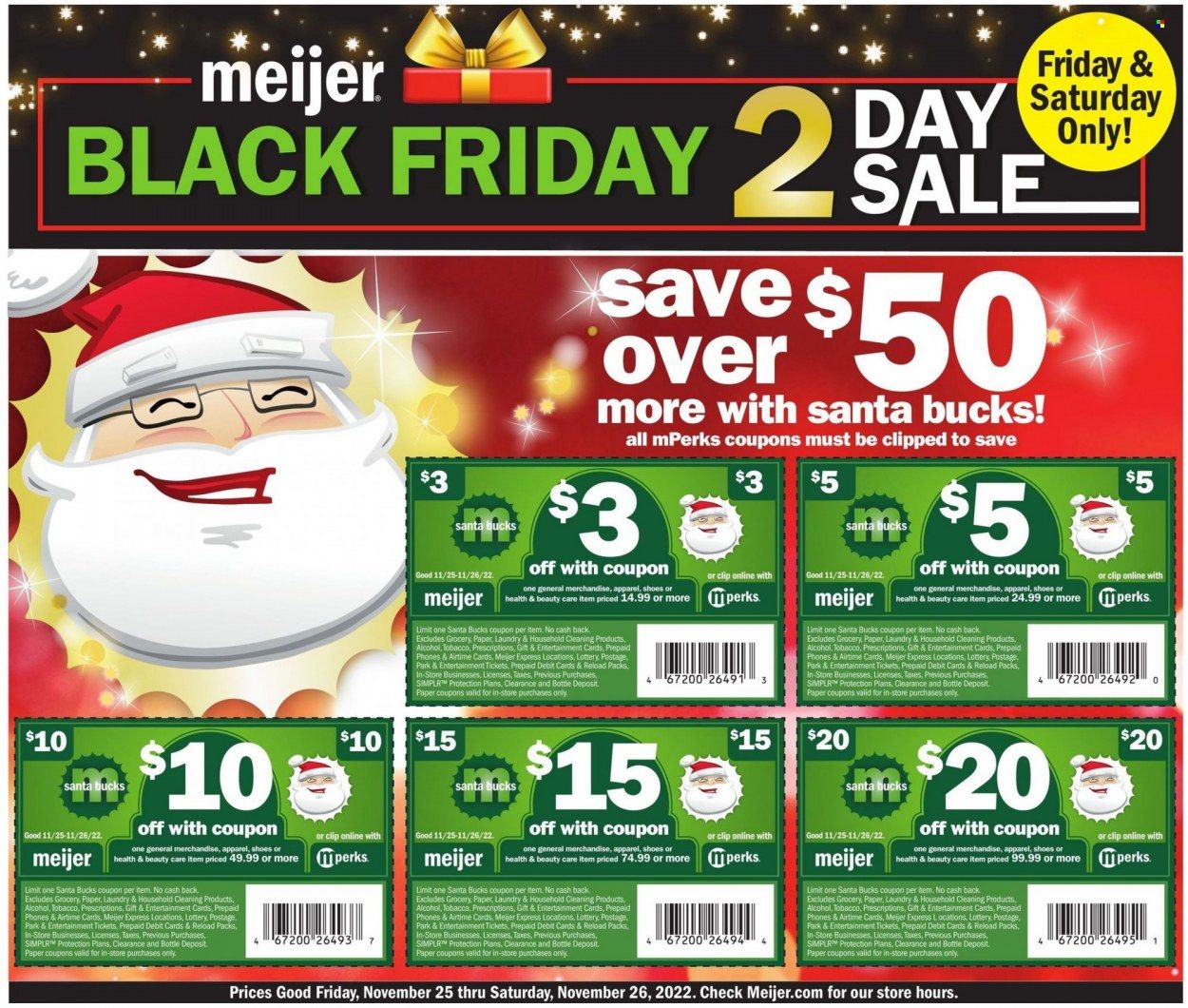 Meijer (IL, IN, KY, MI, OH, WI) Weekly Ad Flyer Specials November 25 to November 26, 2022