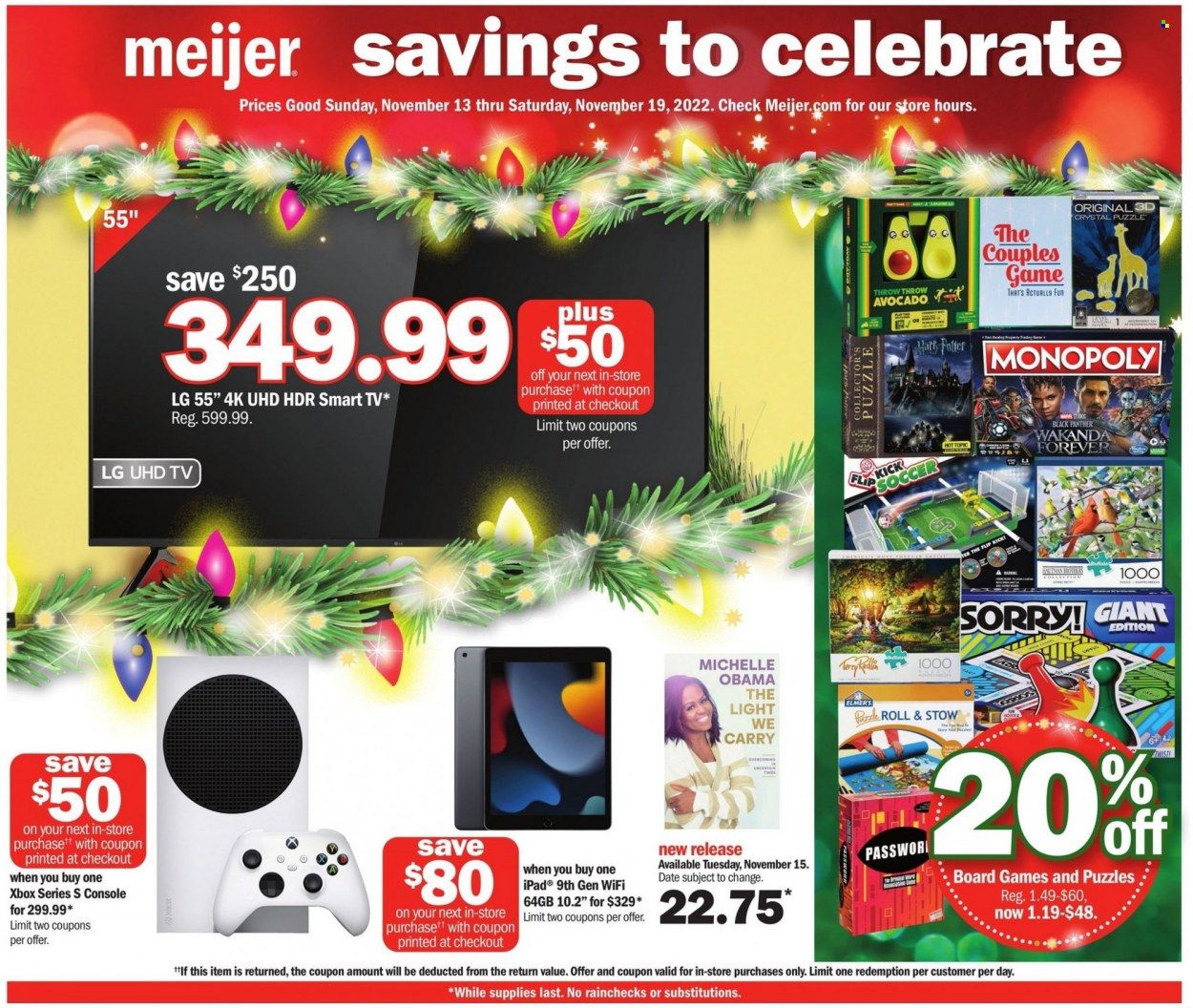 Meijer (IL, IN, KY, MI, OH, WI) Weekly Ad Flyer Specials November 13 to November 19, 2022