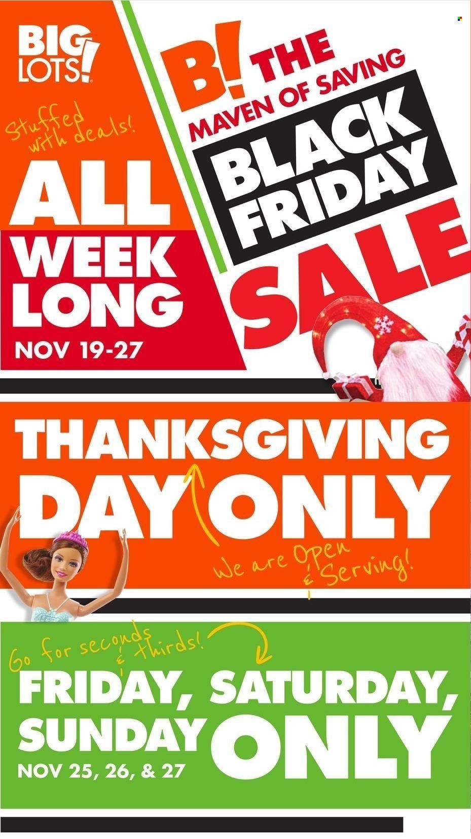 Big Lots Weekly Ad Flyer Specials November 19 to November 27, 2022