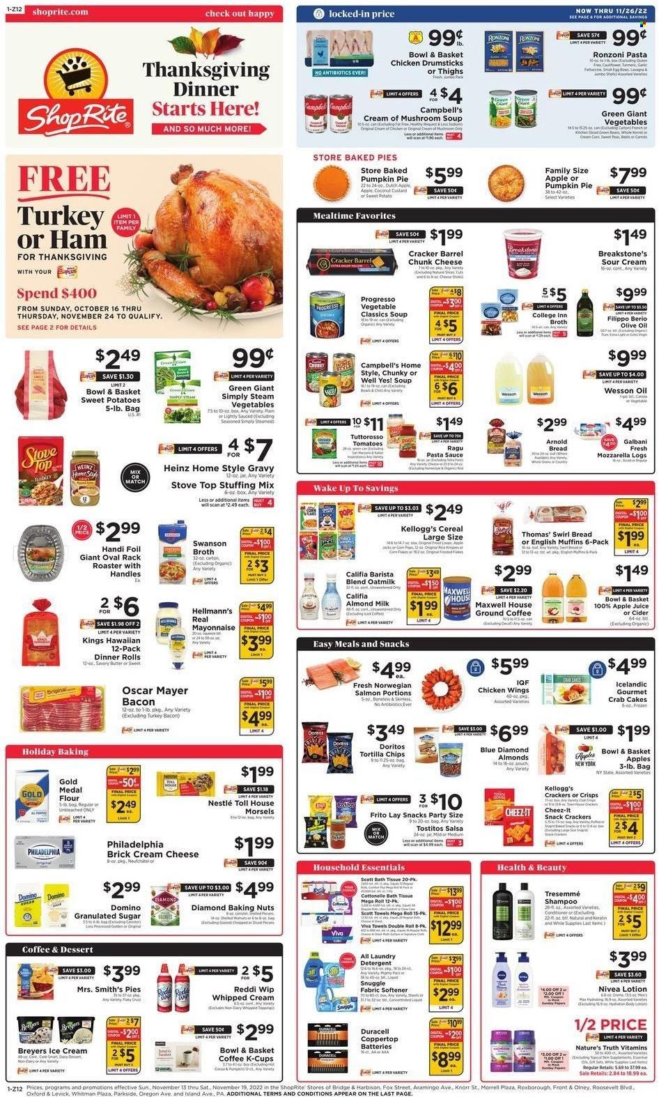 ShopRite (CT, DE, MD, NJ, NY, PA) Weekly Ad Flyer Specials November 13 to November 19, 2022