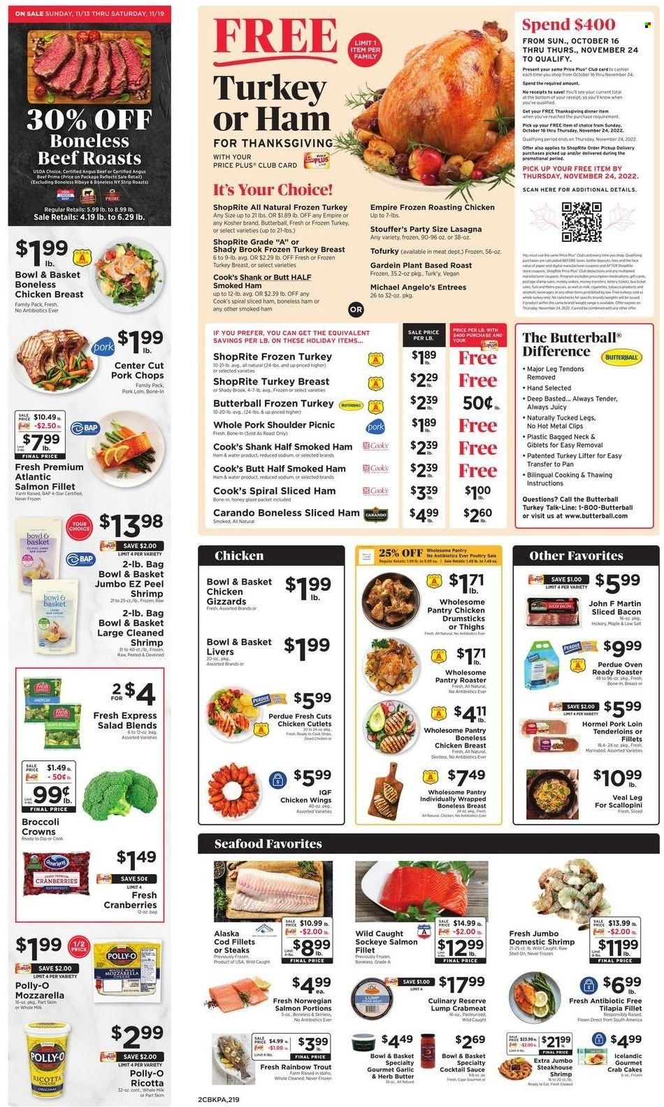ShopRite (CT, DE, MD, NJ, NY, PA) Weekly Ad Flyer Specials November 13 to November 19, 2022