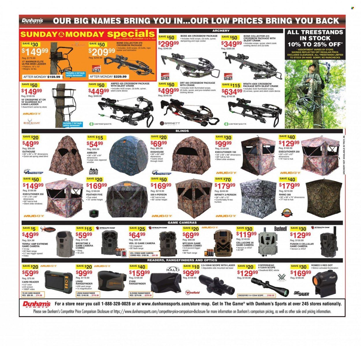 Dunham's Sports (MI) Weekly Ad Flyer Specials November 12 to November 17, 2022