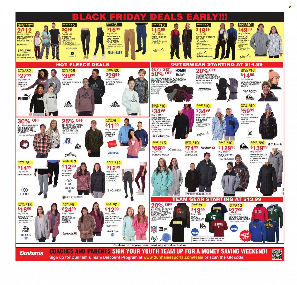 Dunham's Sports (MI) Weekly Ad Flyer Specials November 12 to November 17, 2022