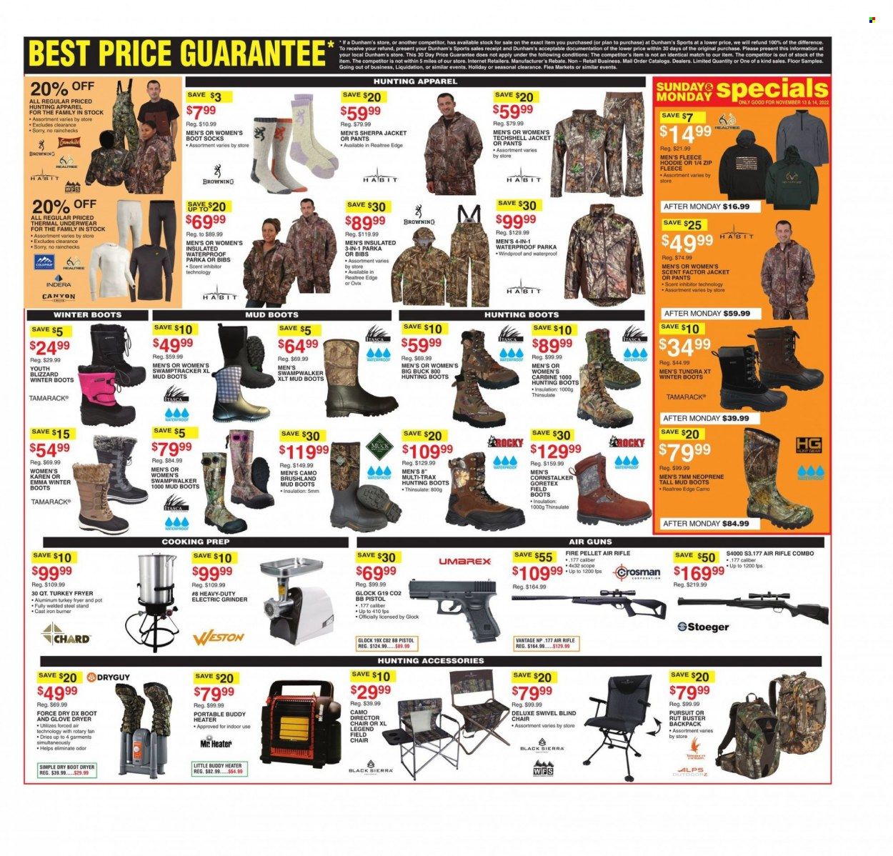 Dunham's Sports (AR) Weekly Ad Flyer Specials November 12 to November 17, 2022