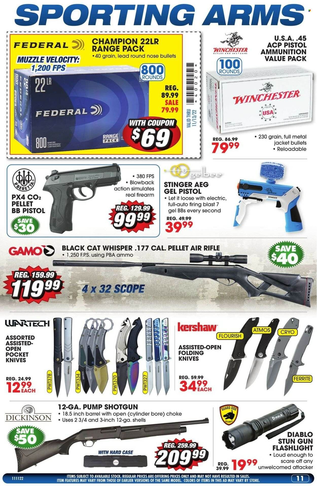 Big 5 (AZ, CA, CO, ID, NM, OR, UT, WA) Weekly Ad Flyer Specials November 11 to November 17, 2022
