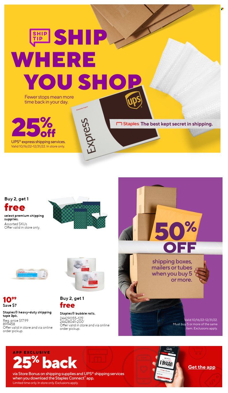 Staples Weekly Ad Flyer Specials November 20 to November 26, 2022