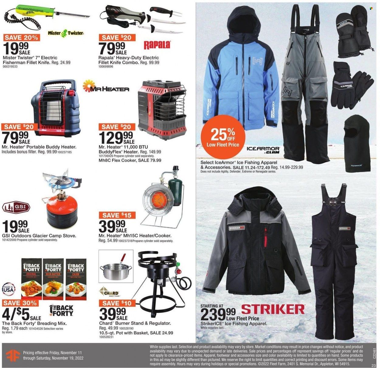 Fleet Farm (IA, MN, ND, WI) Weekly Ad Flyer Specials November 11 to November 19, 2022