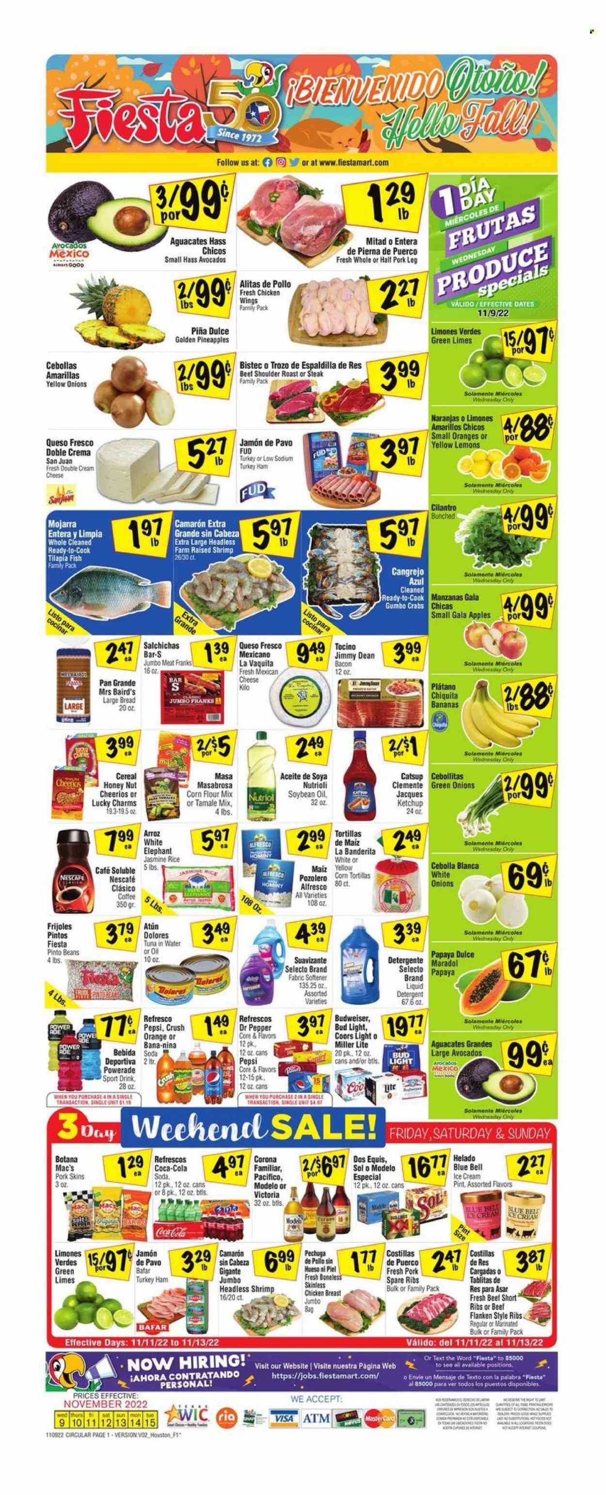 Fiesta Mart (TX) Weekly Ad Flyer Specials November 9 to November 15, 2022
