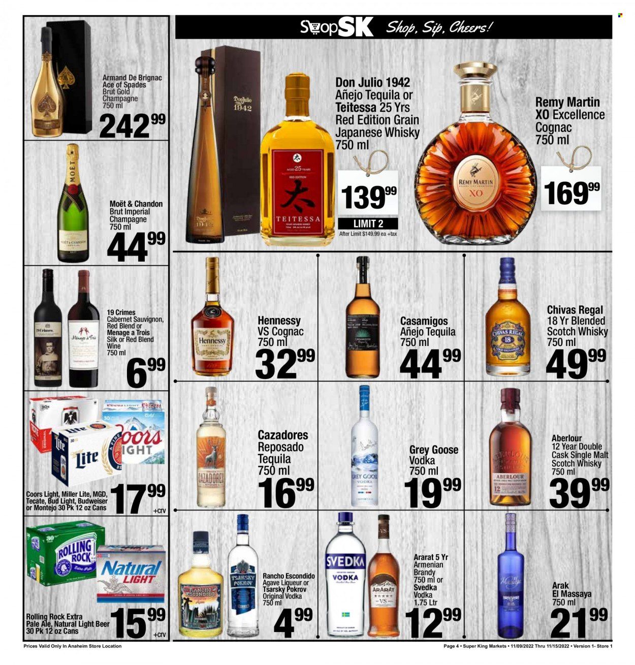 Super King Markets (CA) Weekly Ad Flyer Specials November 9 to November 15, 2022