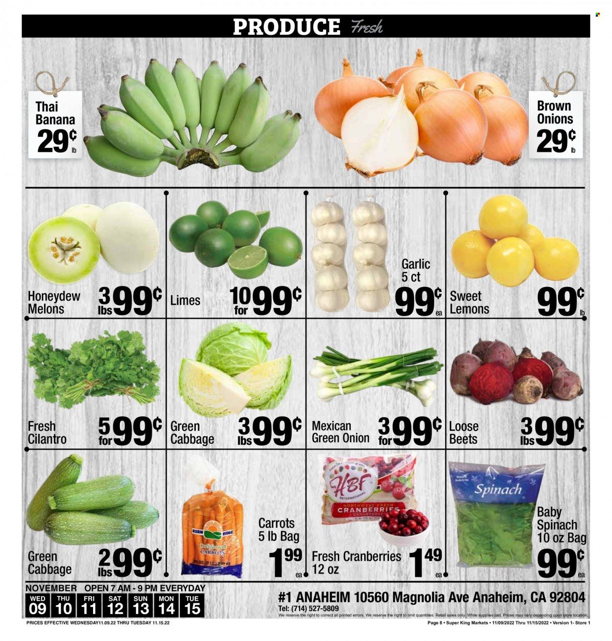 Super King Markets (CA) Weekly Ad Flyer Specials November 9 to November 15, 2022