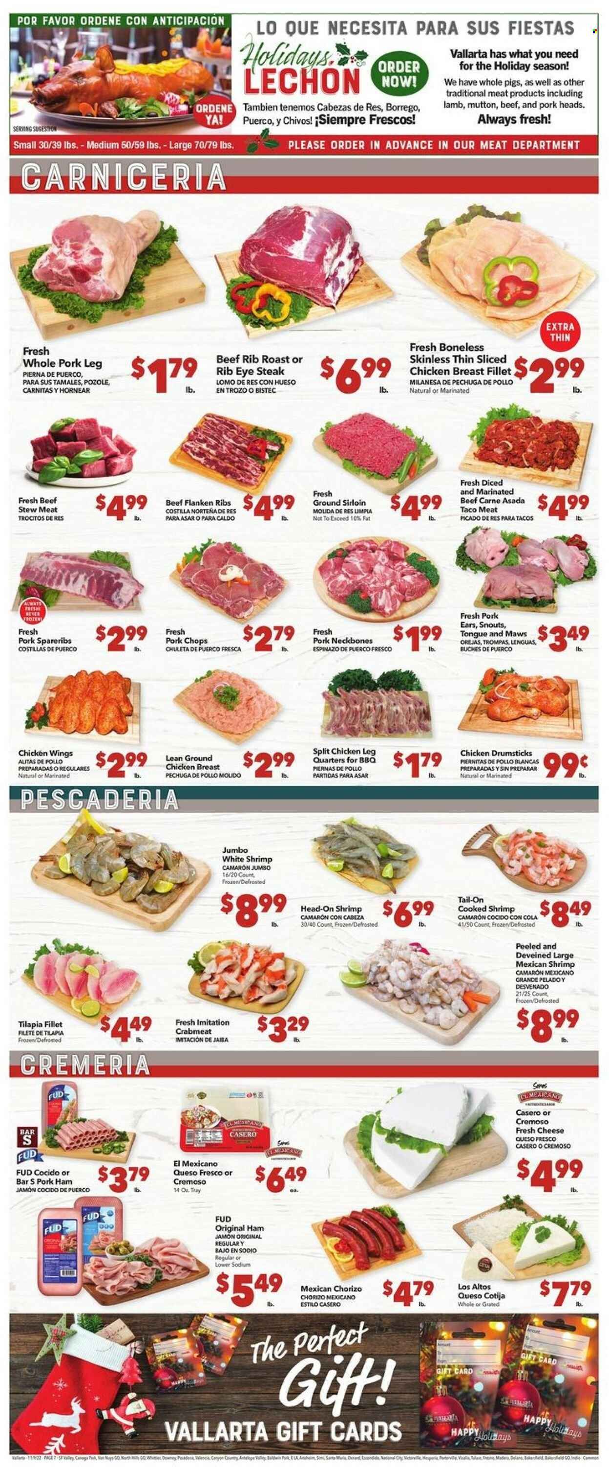 Vallarta (CA) Weekly Ad Flyer Specials November 9 to November 15, 2022