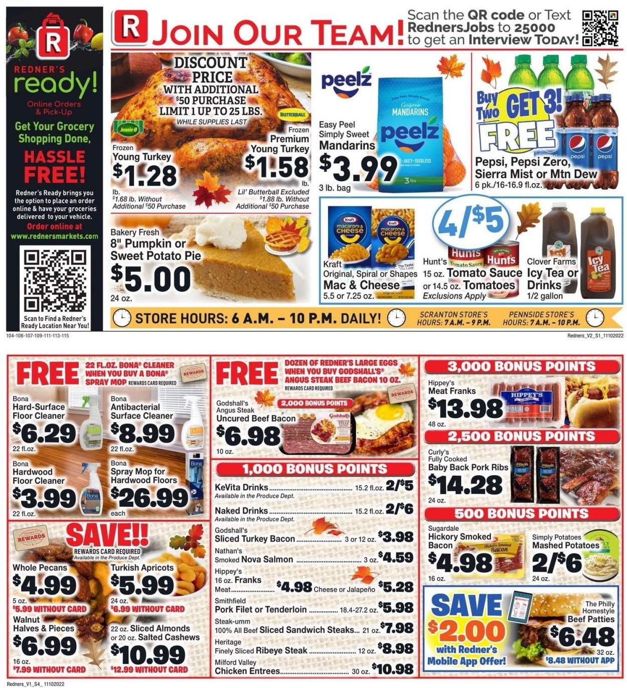 Redner's Markets (DE, MD, PA) Weekly Ad Flyer Specials November 10 to November 16, 2022