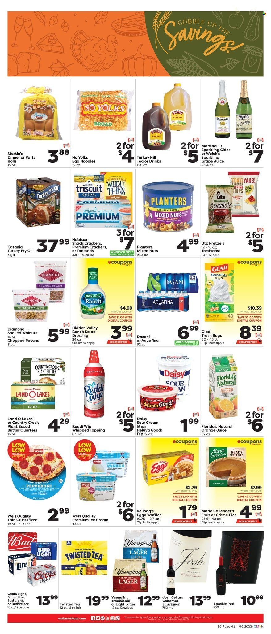 Weis (MD, NY, PA) Weekly Ad Flyer Specials November 10 to November 16, 2022