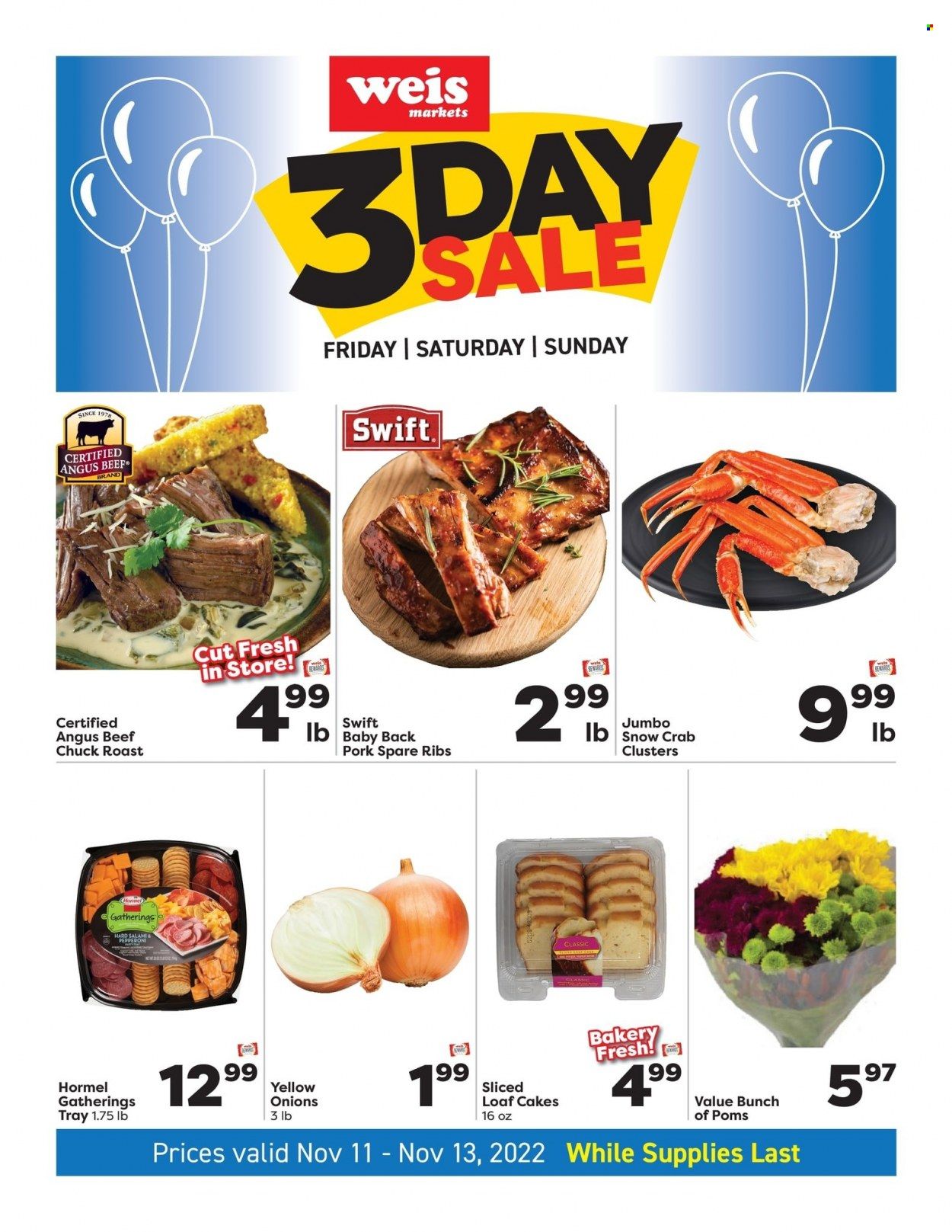 Weis (MD, NY, PA) Weekly Ad Flyer Specials November 11 to November 13, 2022