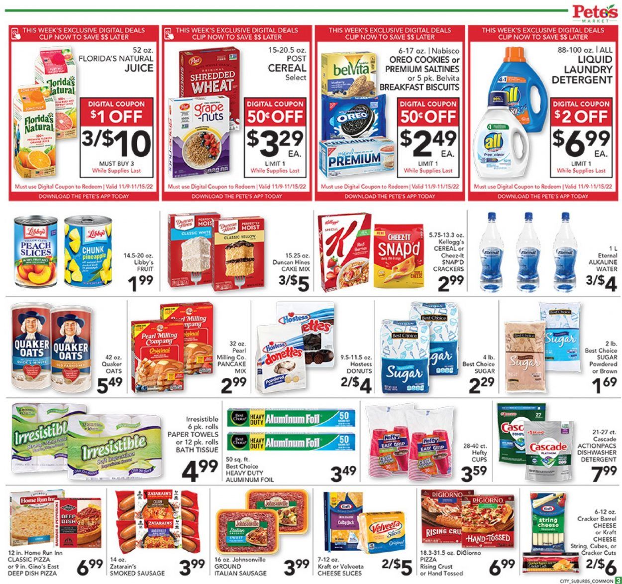 Pete's Fresh Market (IL) Weekly Ad Flyer Specials November 9 to November 15, 2022