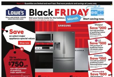 Lowe's Weekly Ad Flyer Specials November 10 to November 16, 2022