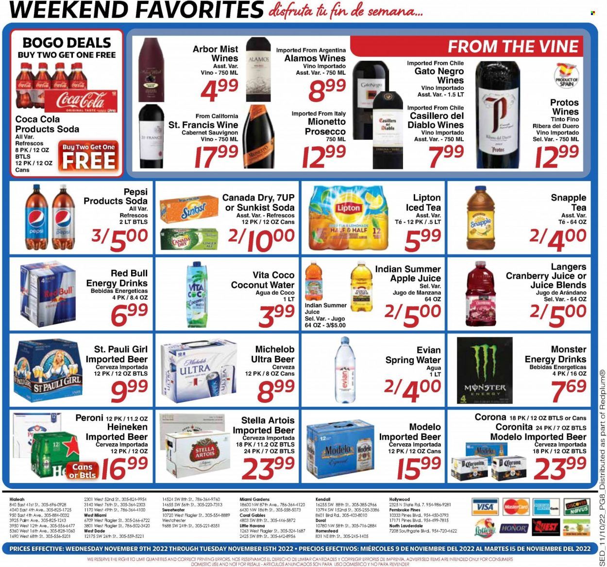 Sedano's (FL) Weekly Ad Flyer Specials November 9 to November 15, 2022