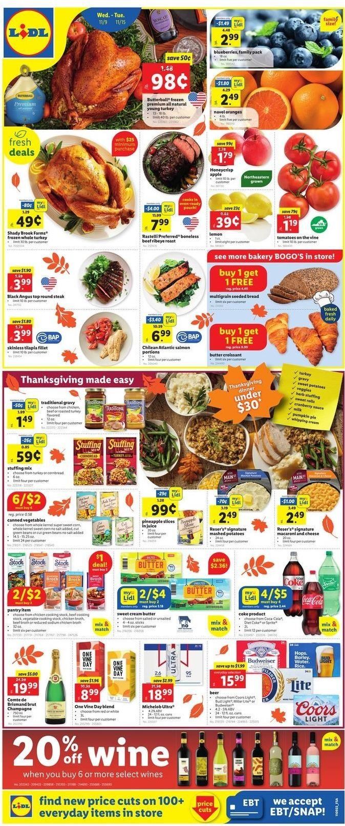 Lidl (GA, MD, NC, NJ, PA, SC, VA) Weekly Ad Flyer Specials November 9 to November 15, 2022