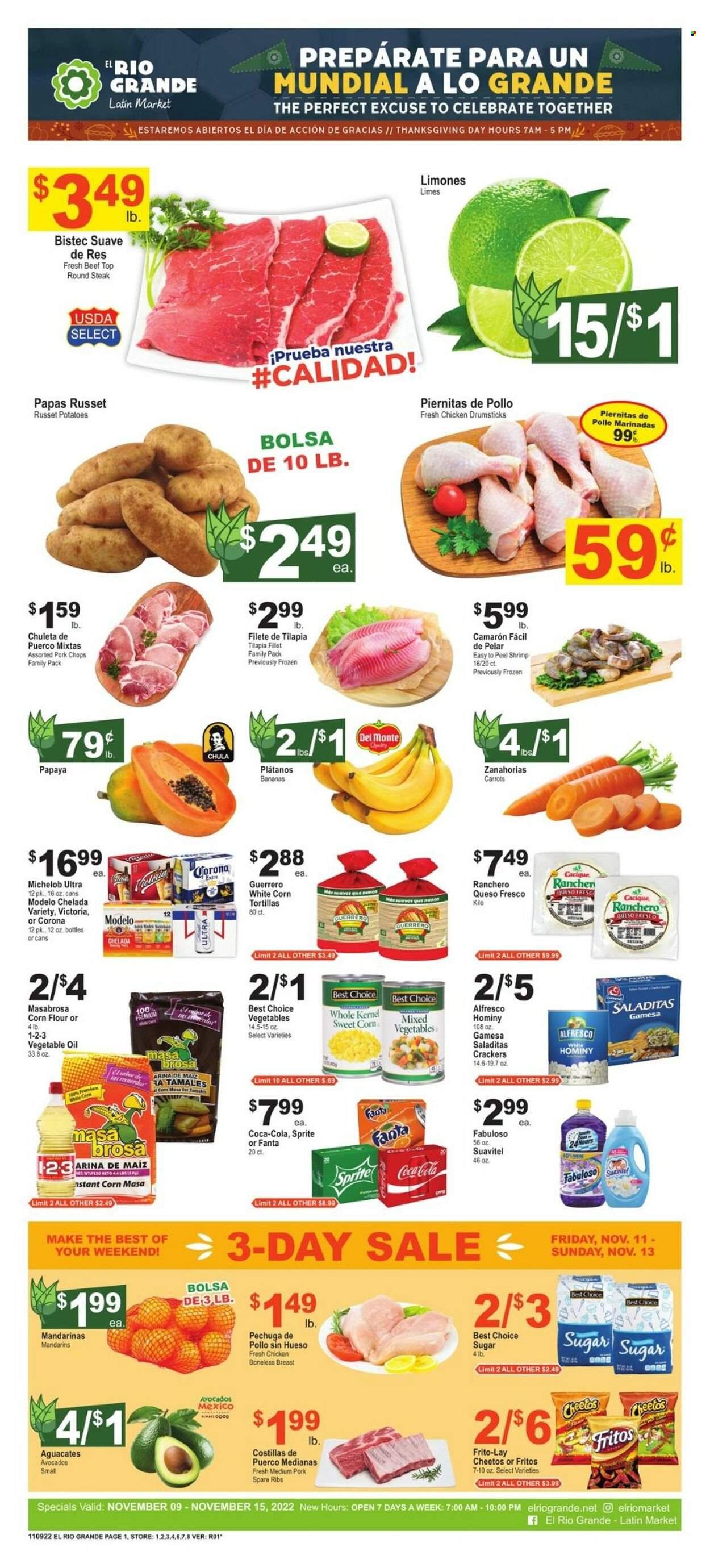 El Rio Grande (TX) Weekly Ad Flyer Specials November 9 to November 15, 2022