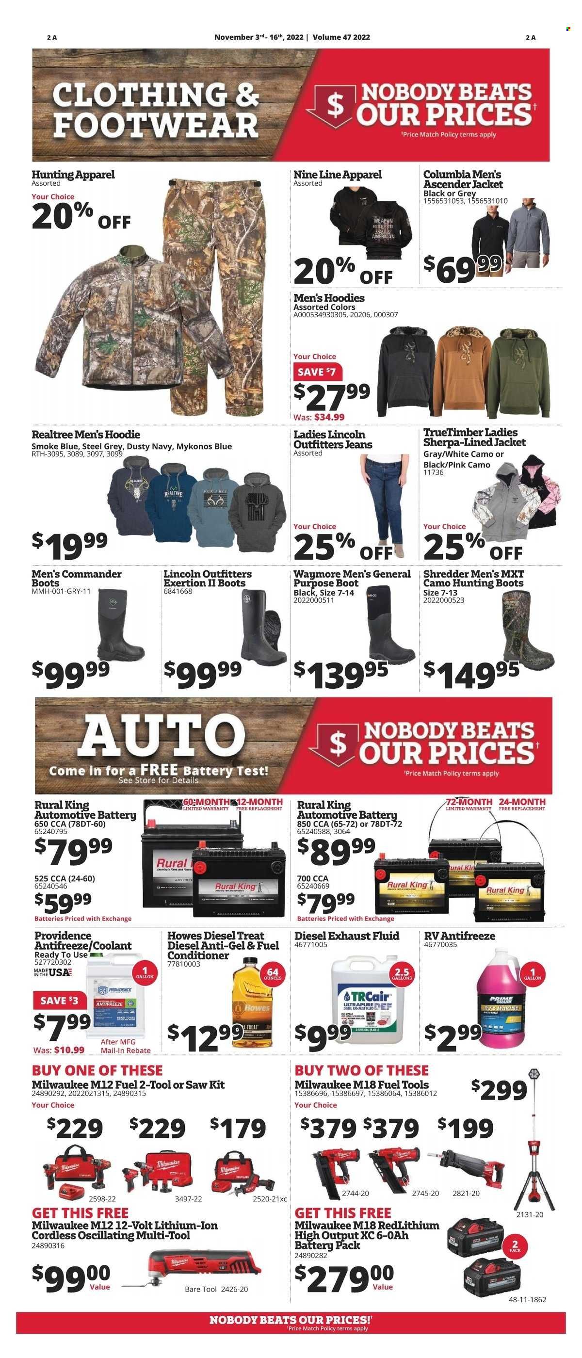 Rural King Weekly Ad Flyer Specials November 3 to November 16, 2022