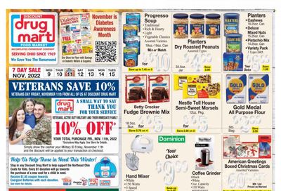 Discount Drug Mart (OH) Weekly Ad Flyer Specials November 9 to November 15, 2022