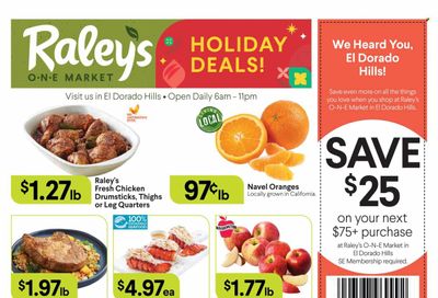 Raley's (CA) Weekly Ad Flyer Specials November 9 to November 15, 2022