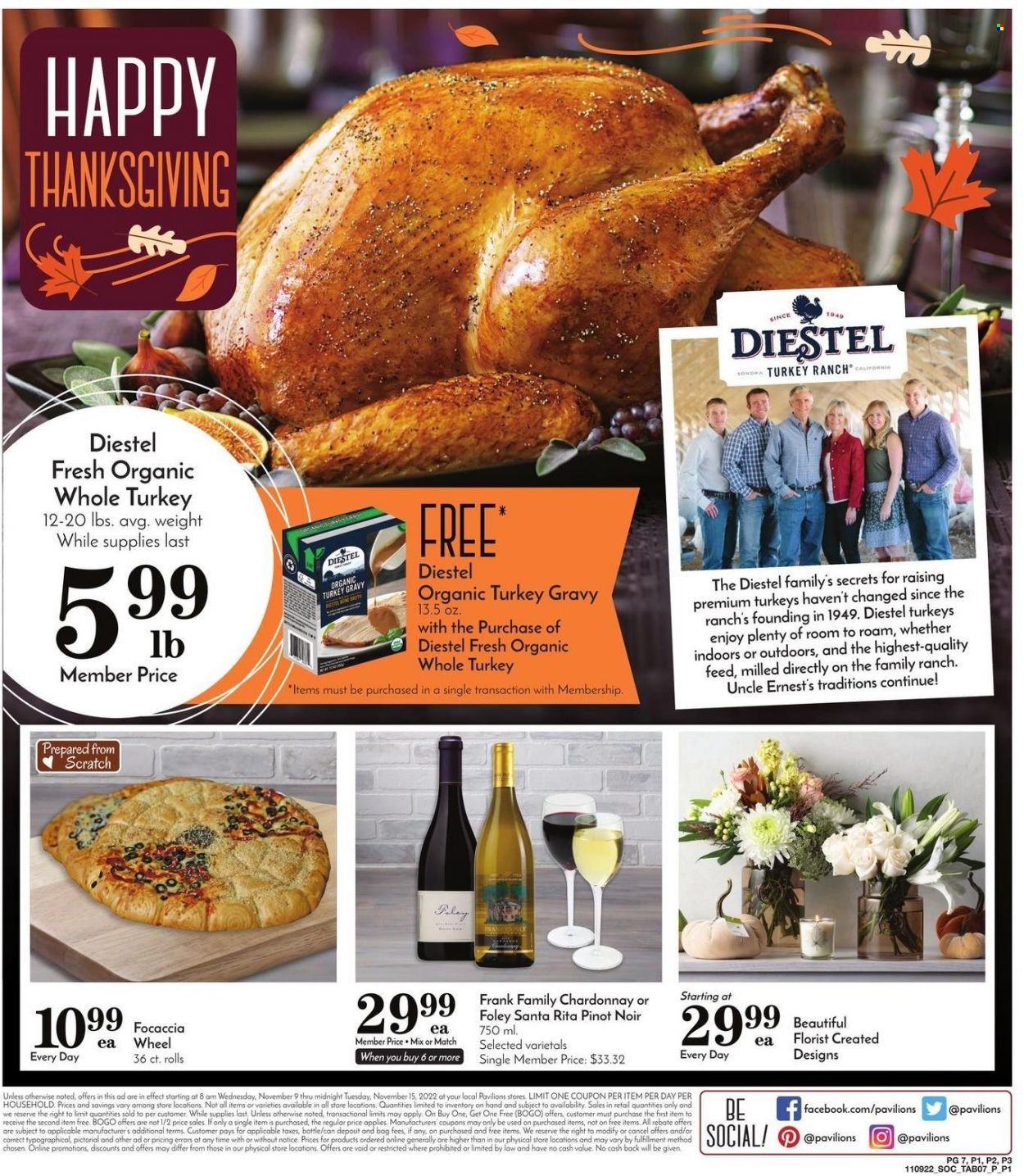 Pavilions (CA) Weekly Ad Flyer Specials November 9 to November 15, 2022