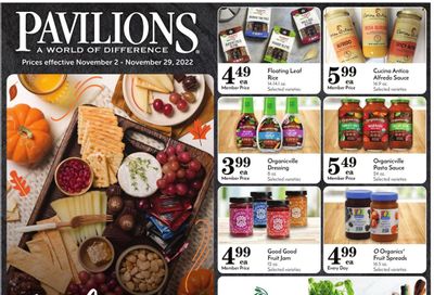 Pavilions (CA) Weekly Ad Flyer Specials November 2 to November 29, 2022
