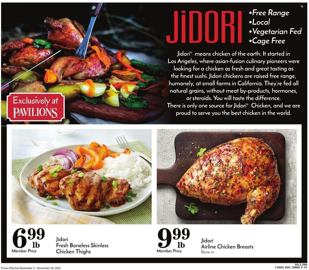 Pavilions (CA) Weekly Ad Flyer Specials November 2 to November 29, 2022