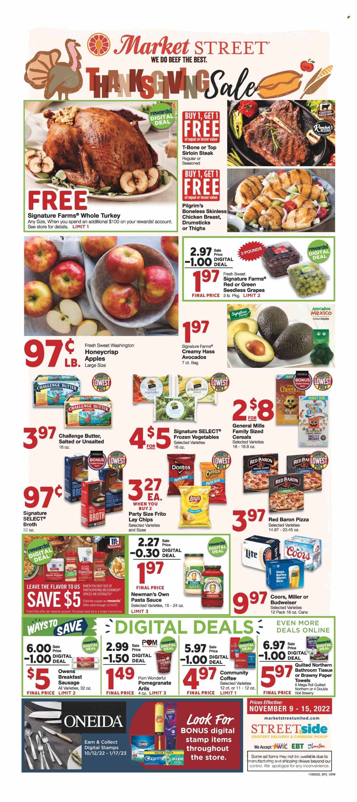 Market Street (NM, TX) Weekly Ad Flyer Specials November 9 to November 15, 2022