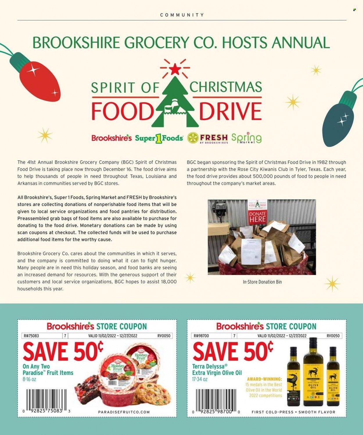 Brookshires (AR, LA, TX) Weekly Ad Flyer Specials November 2 to December 27, 2022