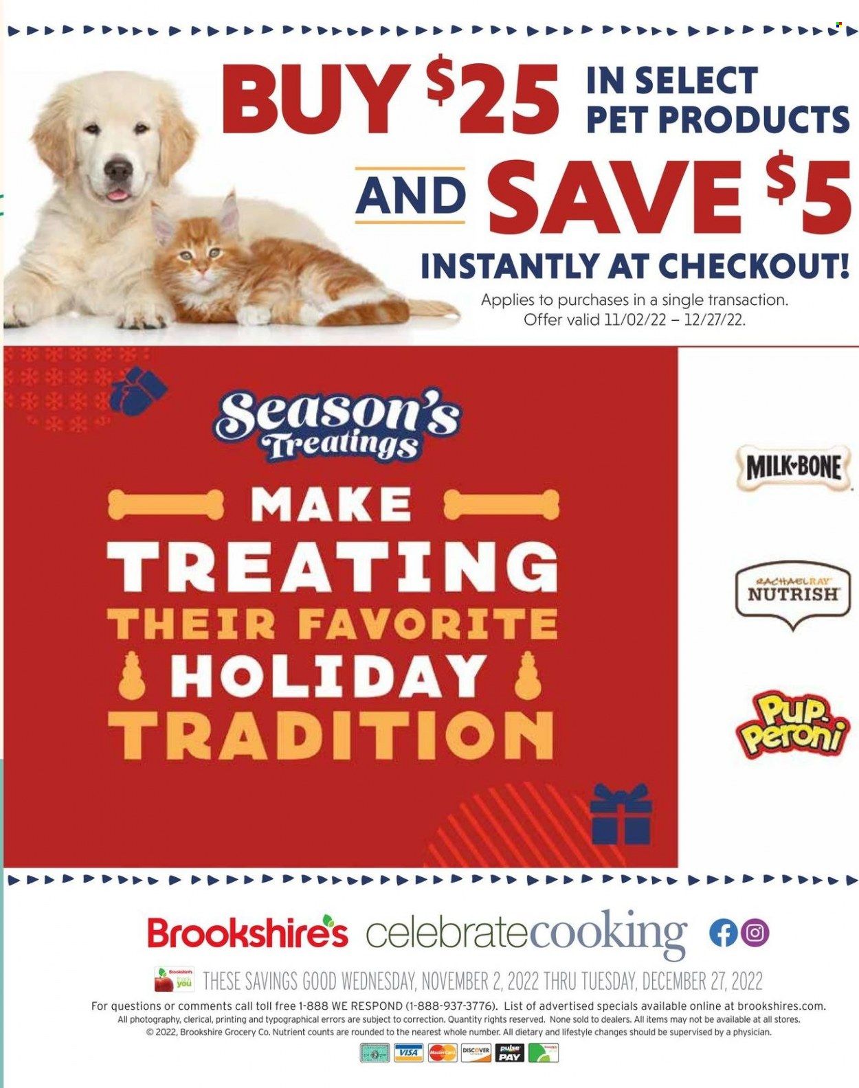 Brookshires (AR, LA, TX) Weekly Ad Flyer Specials November 2 to December 27, 2022