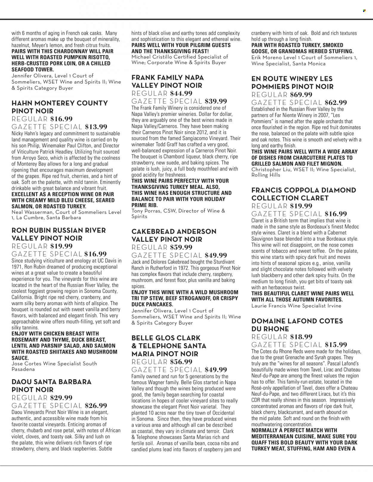 Bristol Farms (CA) Weekly Ad Flyer Specials November 2 to November 29, 2022