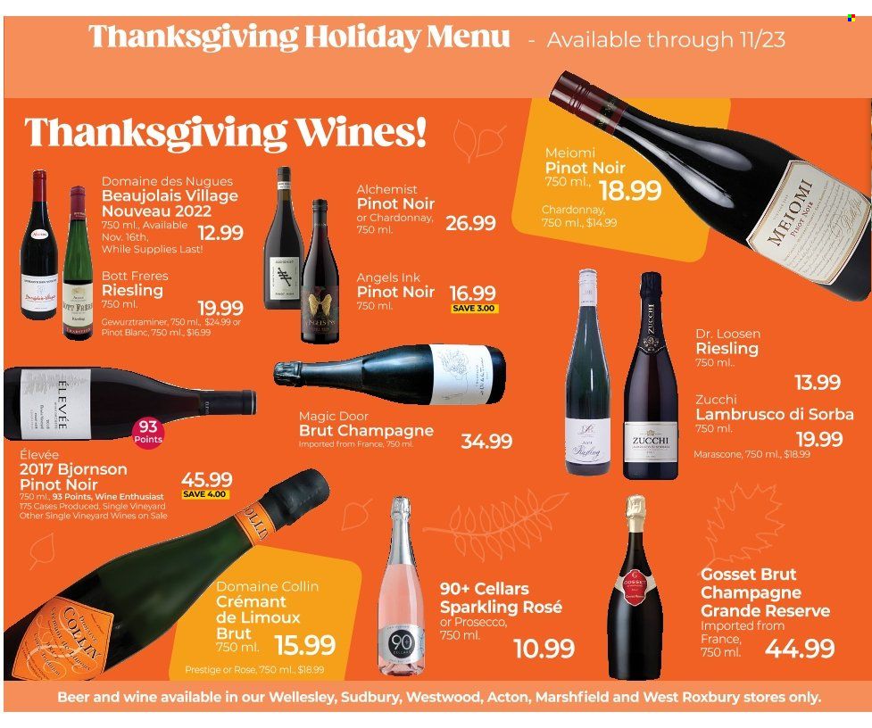 Roche Bros. (MA) Weekly Ad Flyer Specials November 11 to November 17, 2022